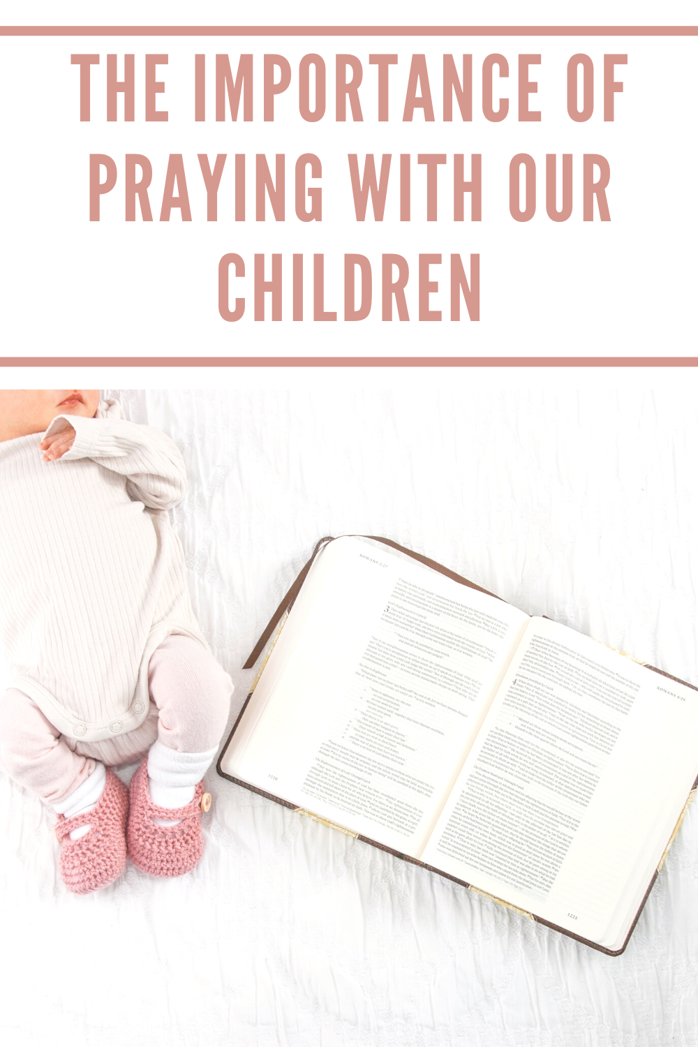 The Importance of Praying with Our Children Pinterest Pin